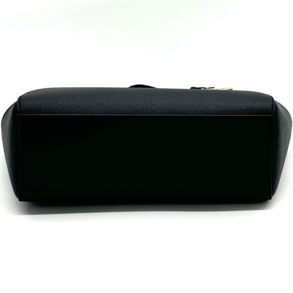 Michael Kors JST Large Chain Shoulder Tote Bag & Trifold Wallet Black/Gold - Picture 5 of 12